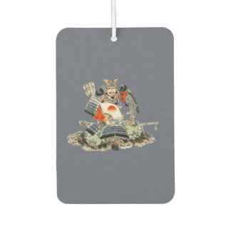 Samurai seated car air freshener