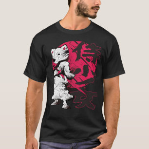 Samurai Shiba Inu Dog Japanese Anime Warrior Art T-Shirt