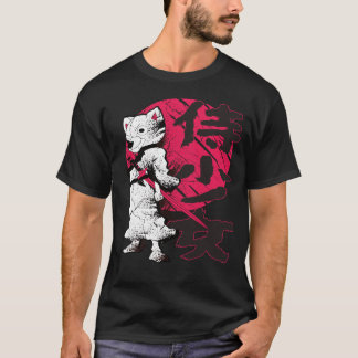Samurai Shiba Inu Dog Japanese Anime Warrior Art T-Shirt
