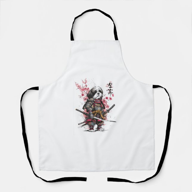 Samurai Shih Tzu � Epic Warrior Dog Apron (Front)