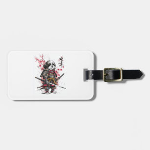 Samurai Shih Tzu � Epic Warrior Dog Luggage Tag