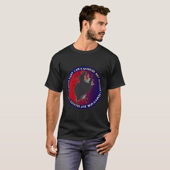 Samurai Silhouette - Japanese Warrior Quote T-Shirt (Front Full)