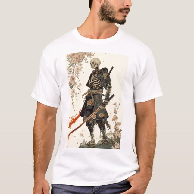 Samurai Skeleton Warrior T-Shirt (Front)