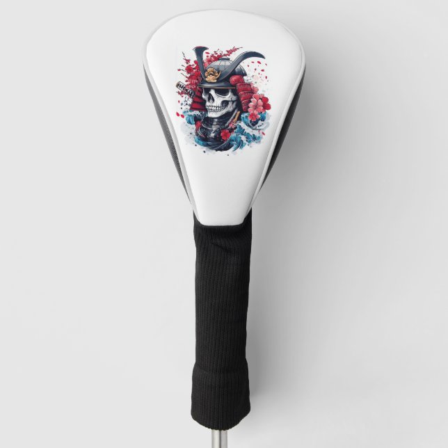 Samurai Skull Warrior Golf Head Cover (Front)