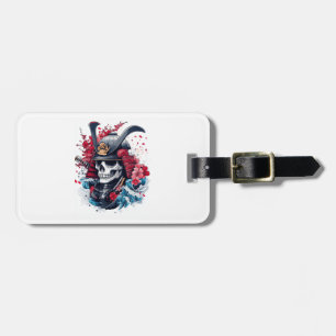 Samurai Skull Warrior Luggage Tag