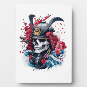 Samurai Skull Warrior Plaque