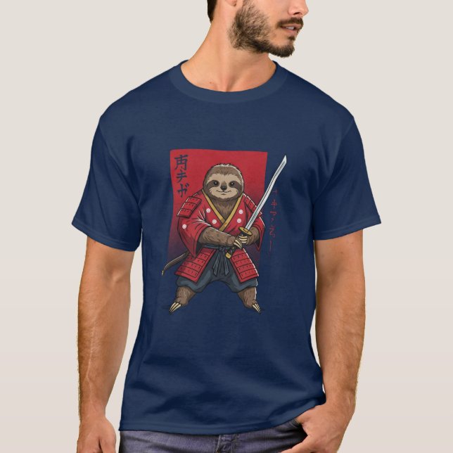  Samurai Sloth T-Shirt  (Front)