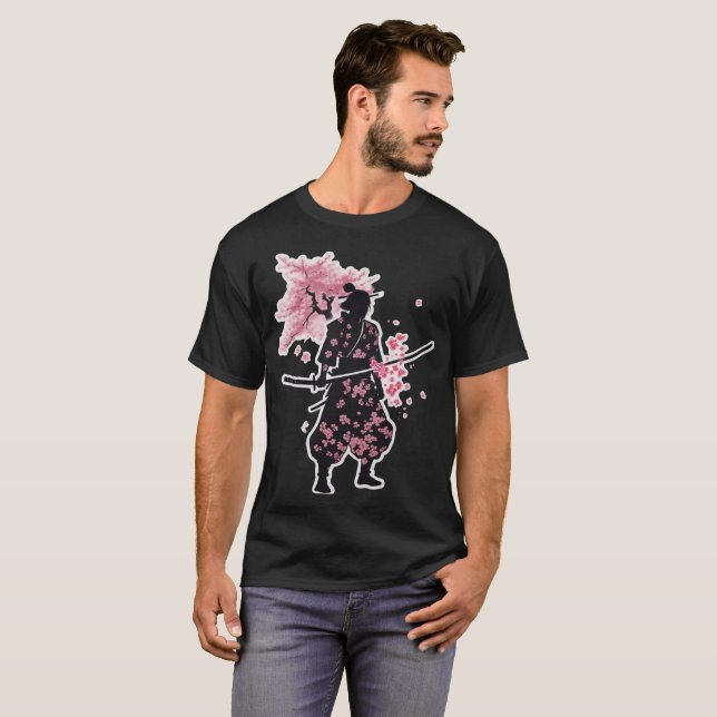 Samurai Smoke Blossoms T-shirt (Front Full)