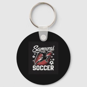 Samurai Soccer Warrior Spirit Footll Katana Blade Key Ring
