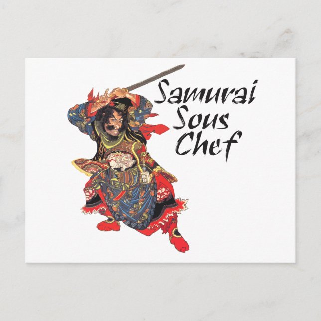 Samurai Sous Chef Postcard (Front)