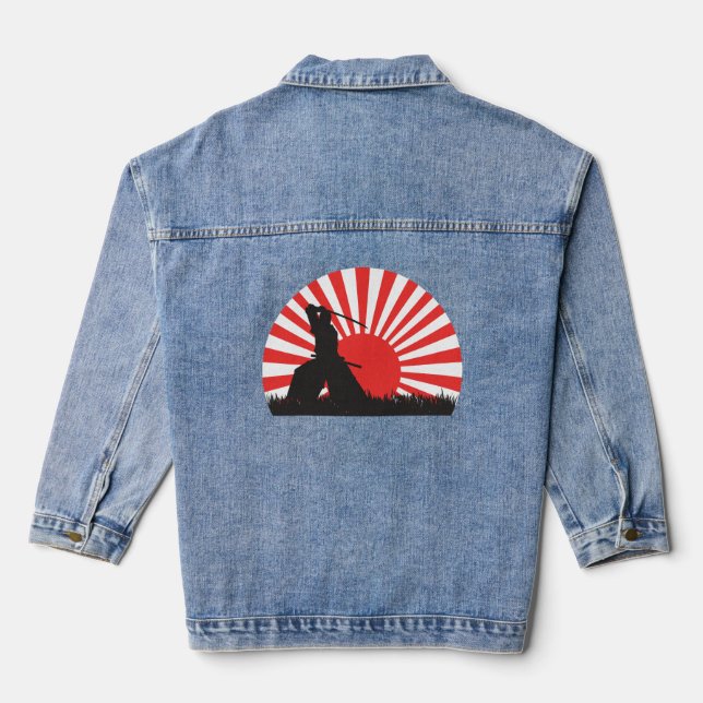 Samurai Spirit Denim Jacket (Back)