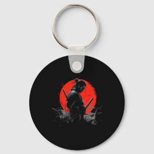 Samurai Spirit Graphic Modern Warrior's  Key Ring