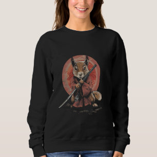 Samurai Squirrel Japanese Ninja Squirrel Japanese Sweatshirt