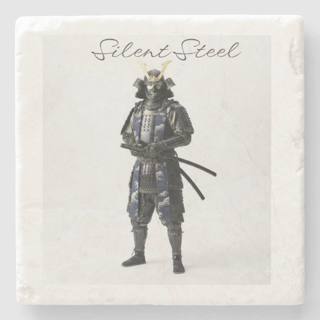 Samurai stone coaster (Front)