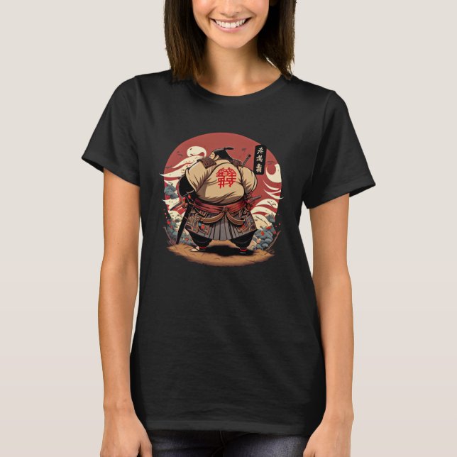Samurai Sumo Japan Suns Rikish Bushido Wrestler T-Shirt (Front)