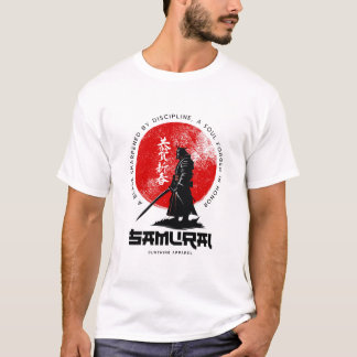 Samurai Sunrise – Bold Warrior Art with Japanese C T-Shirt