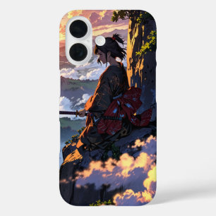 Samurai Sunset iPhone 16 Case