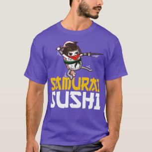 Samurai Sushi Funny Sushi Chef Cook Gift T-Shirt