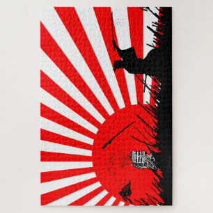 Samurai Sword Fight Victory Jigsaw Puzzle