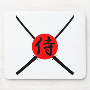 SAMURAI - Sword & Kanji Mouse Pad