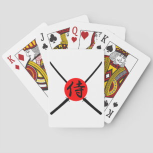 SAMURAI - Sword & Kanji Playing Cards