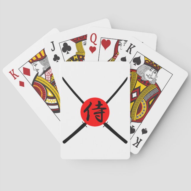 SAMURAI - Sword & Kanji Playing Cards (Back)