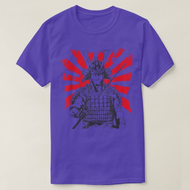 Samurai Sword Samurai Warrior with Armor  T-Shirt (Design Front)