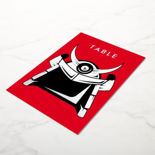 Samurai Table Number