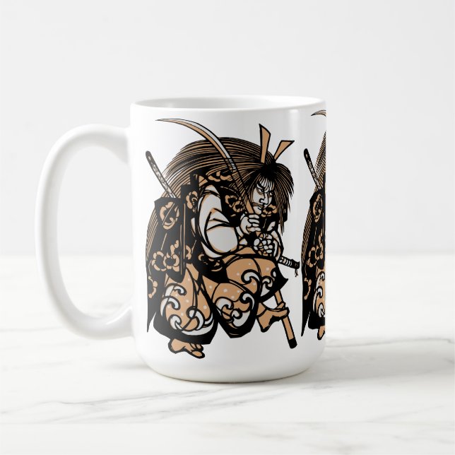 Samurai Theatrical Performance Coffee Mug (Left)