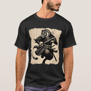 Samurai Tiger Warrior Vintage Japanese Character A T-Shirt