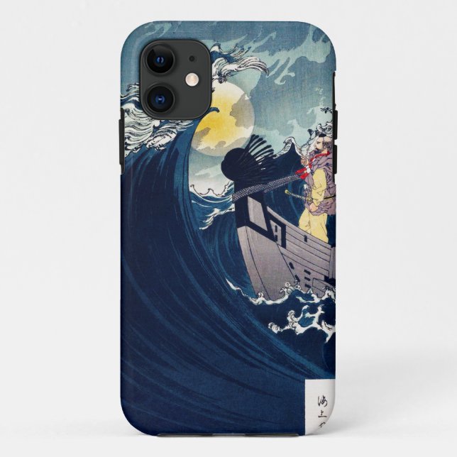Samurai to Calm the Rough Seas, Yoshitoshi Case-Mate iPhone Case (Back)