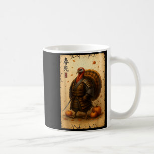 Samurai Turkey Thanksgiving Japanese Warrior Anime Coffee Mug