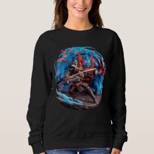 Samurai vs Demon Japanese Folklore Culture Oni Sweatshirt