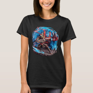 Samurai vs Demon Japanese Folklore Culture Oni T-Shirt