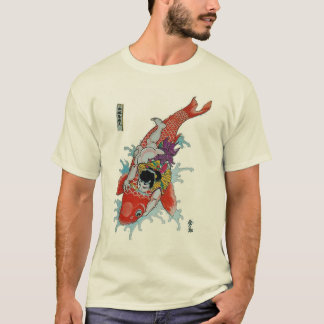 Samurai vs. giant koi fish T-Shirt
