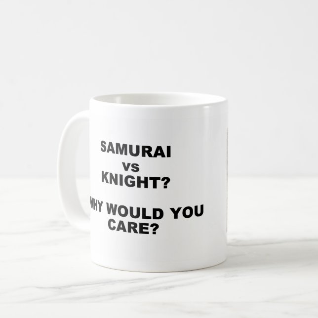 Samurai vs Knight Mug (Front Left)