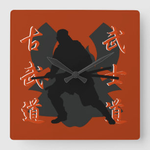 Samurai Wall Clock