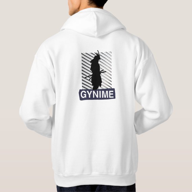 samurai war gym design hoodie (Back)