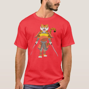 Samurai Warrior Anime Manga Lovers Tiger Safari An T-Shirt
