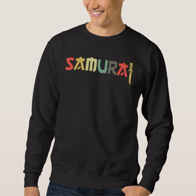 Samurai Warrior Armour Japanese Fighter  Samurai Sweatshirt (Front)