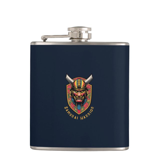Samurai Warrior Flask (Front)