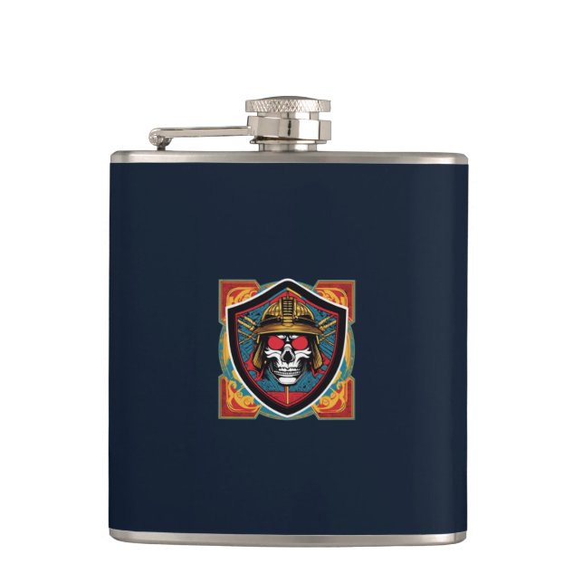 Samurai Warrior Flask (Front)