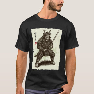 Samurai Warrior Gorilla Japanese Katana Bushido An T-Shirt