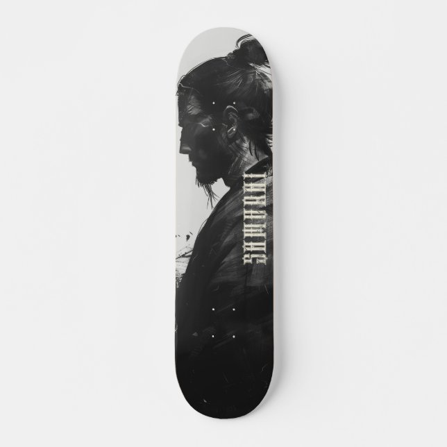 Samurai Warrior Illustration Skateboard (Front)