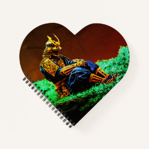 Samurai Warrior in Golden Armour – Epic Japanese Notebook