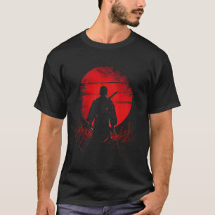 Samurai Warrior Japan Sun Art for Men Women Kids T-Shirt