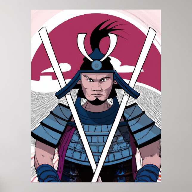 Samurai warrior poster (Front)