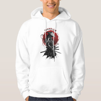 Samurai Warrior Rising Sun Japanese Ink Style Hoodie