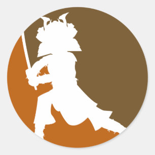Samurai Warrior Silhouette Sticker