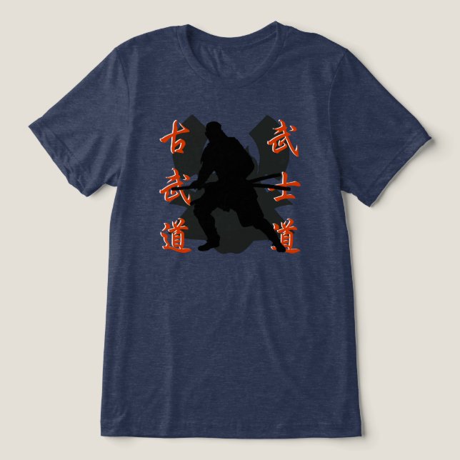 Samurai Warrior Tri-Blend Shirt (Design Front)